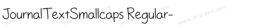JournalTextSmallcaps Regular字体转换